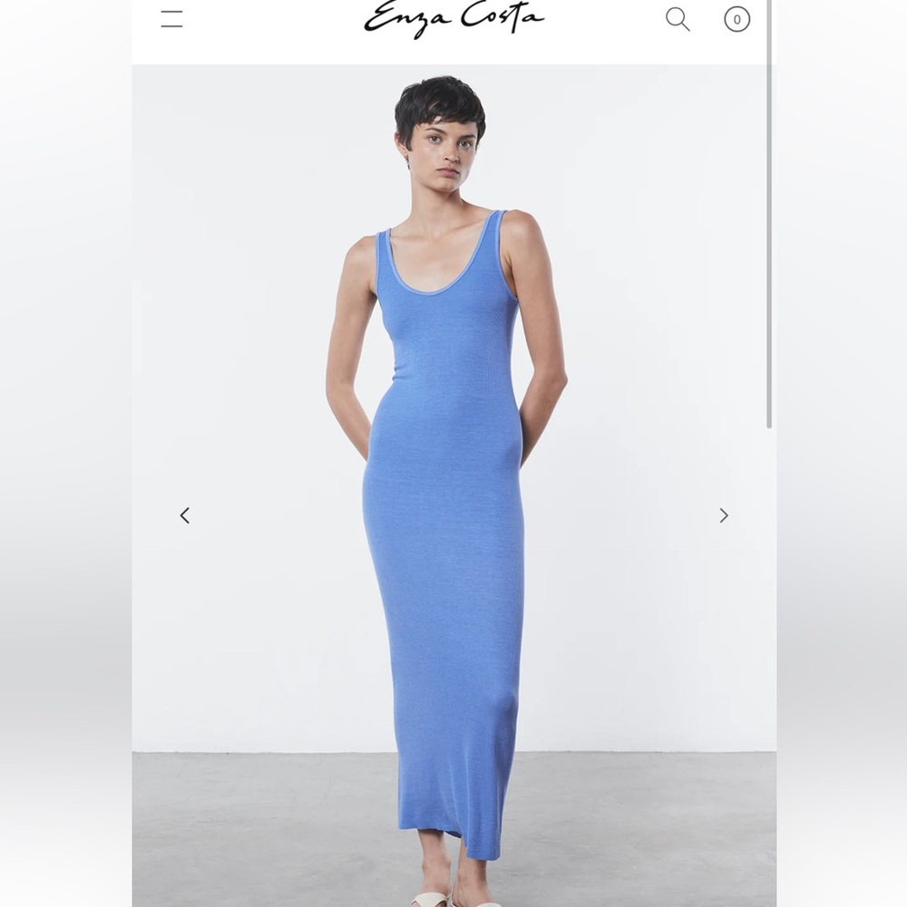 Enza Costa Silk Rib Maxi Dress